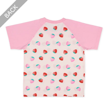 Strowberry Short Sleeve T-shirt and High Waist Pants Set