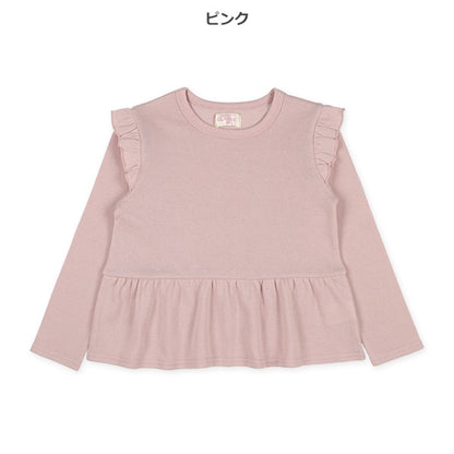 Shoulder and Hem Frills Sweatshirt (Winter, Spring, Autumn)