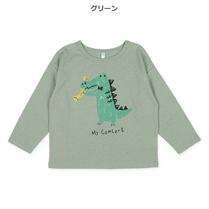 Trumpet Playing Alligator Long Sleeve Shirt (Winter, Spring, Autumn)