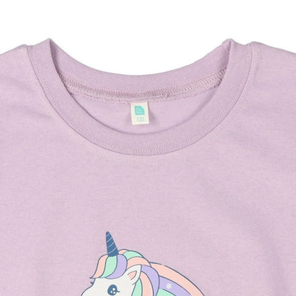 Cat and Unicorn Short Sleeve T-shirt