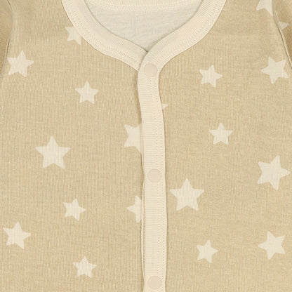 Long sleeve romper with front opening