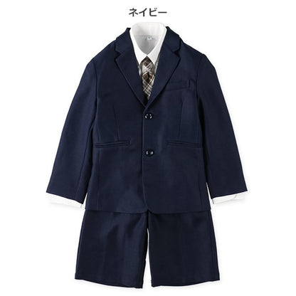 Boys' Navy Formal Suit Set (Winter, Spring, Autumn)