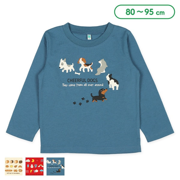Puff Print Long Sleeve Shirt (Winter, Spring, Autumn)