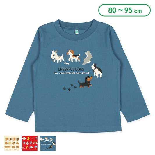 Puff Print Long Sleeve Shirt (Winter, Spring, Autumn)