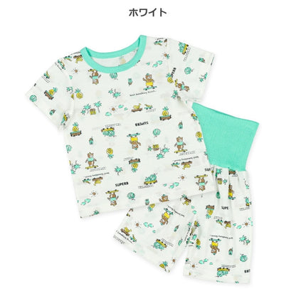 Bear Short Sleeve T-shirt and High Waist Pants Set