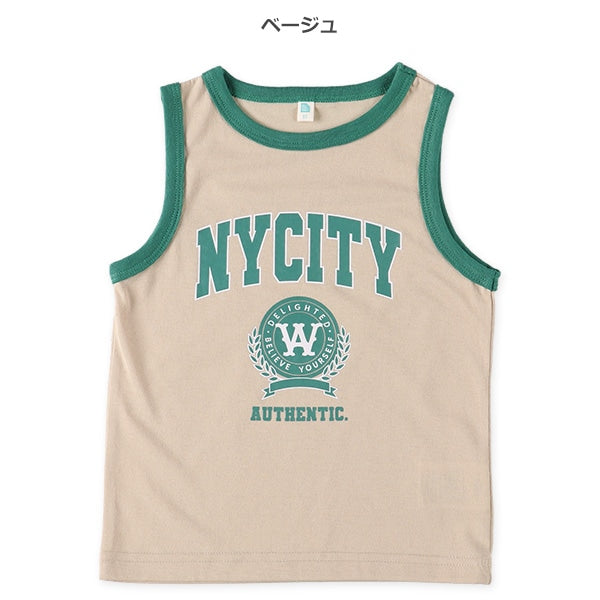 College Logo Sleeveless T-shirt