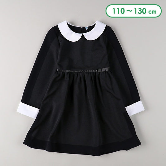 Formal Pleated Dress with collar (Winter, Spring, Autumn)