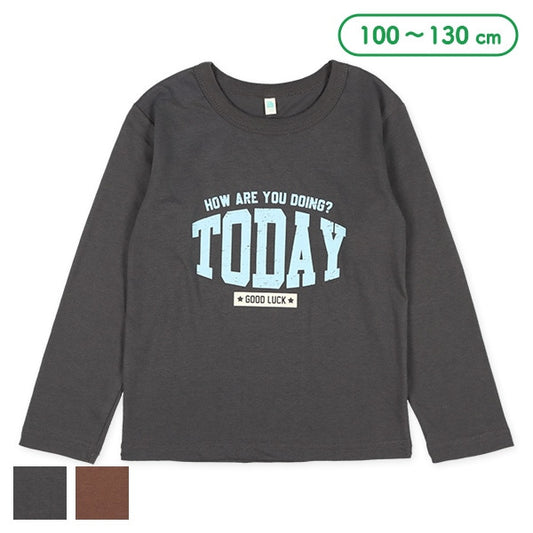 Distressed Logo Long Sleeve Shirt (Winter, Spring, Autumn)