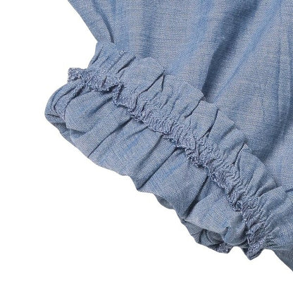 Checkered Sleeveless Blouse and Shorts Set