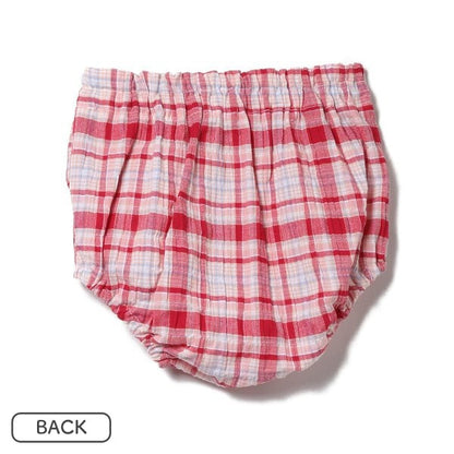 Checkered Short Sleeve Blouse and Shorts Set