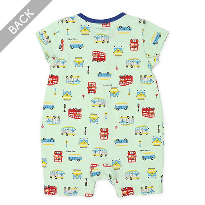 Car Short Sleeve Romper