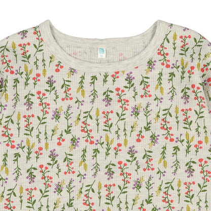 Floral Waffle T-Shirt (Winter, Spring, Autumn)