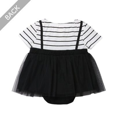 Stripe Short Sleeve T-shirt and Shorts Set