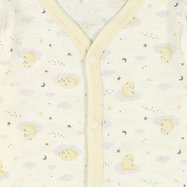 Long sleeve romper with front opening