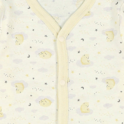 Long sleeve romper with front opening