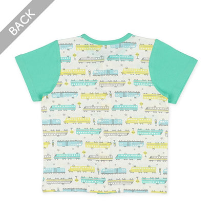 Train Short Sleeve T-shirt and High Waist Pants Set