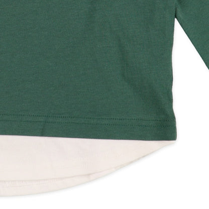Hem Panel Long Sleeve Shirt (Winter, Spring, Autumn)