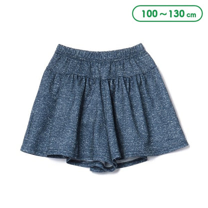 Denim Style Knit Culotte
