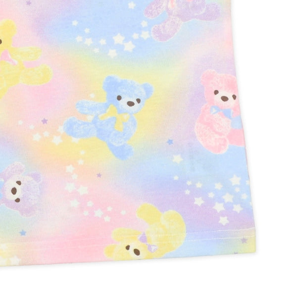 Colorful Bear Short Sleeve T-shirt and Pants Set