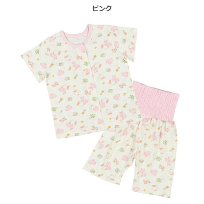 Rabbit Short Sleeve T-shirt and High Waist Pants Set