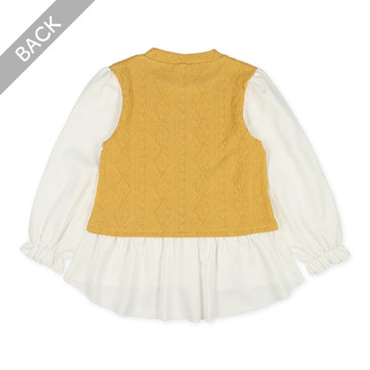 Layered Sleeves with Frilled Hem (Winter, Spring, Autumn)