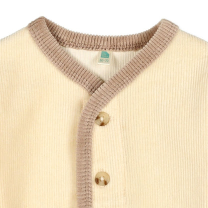 Knit Corduroy Jacket (Winter, Spring, Autumn)
