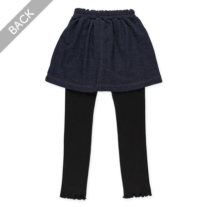 Knit Denim Skirted Leggings (Winter, Spring, Autumn)