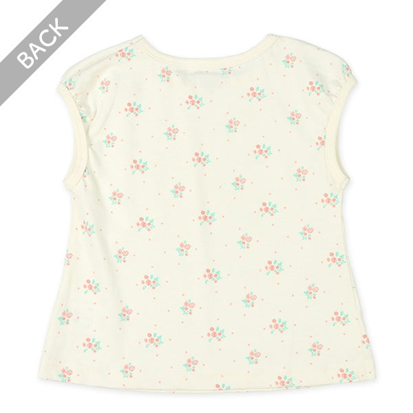 Floral Sleeveless T-shirt