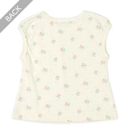 Floral Sleeveless T-shirt