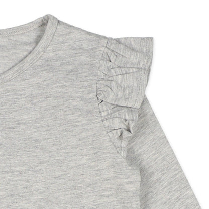 Shoulder Ruffles T-Shirt (Winter, Spring, Autumn)