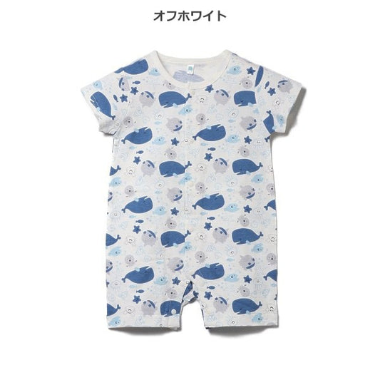 Whale Short Sleeve Romper