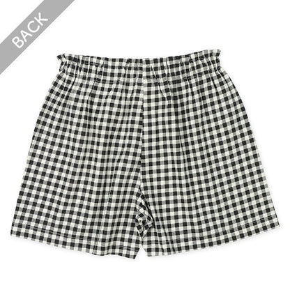 Checkered Knit Shorts