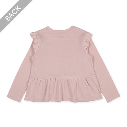 Shoulder and Hem Frills Sweatshirt (Winter, Spring, Autumn)