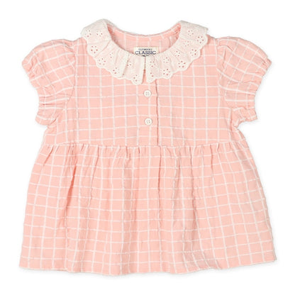 Checkered Frill One Piece