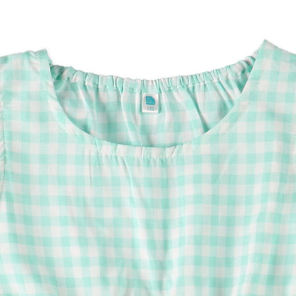 Checkered Sleeveless One Piece