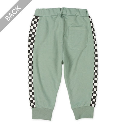 Checked Side Panel Pants (Spring)