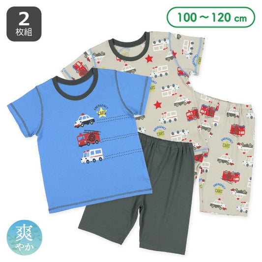 Fire Truck Short Sleeve T-shirt and Pants Set